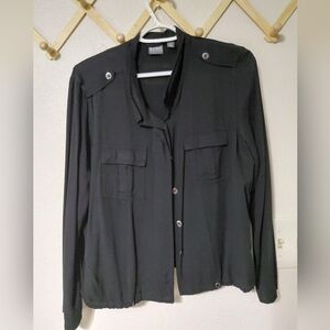 New York & Company Black Bomber Jacket